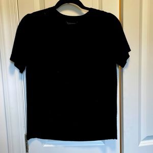 Banana Republic Short Sleeve Sweater Black - Small